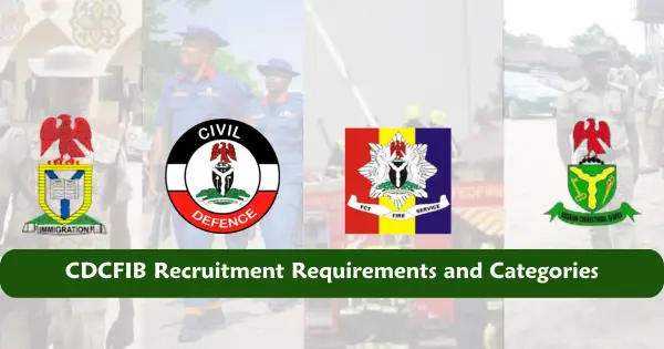 Recruitment CDCFIB Requirements and Categories