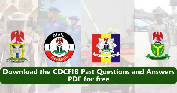 Download the CDCFIB Past Questions and Answers PDF for free