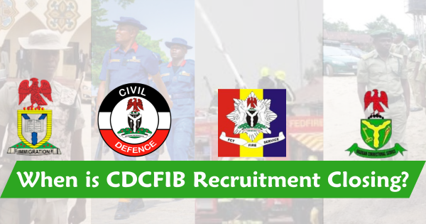 When is CDCFIB Recruitment Closing?