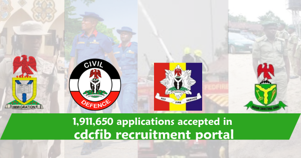 1,911,650 Applications Accepted in CDCFIB Recruitment Portal