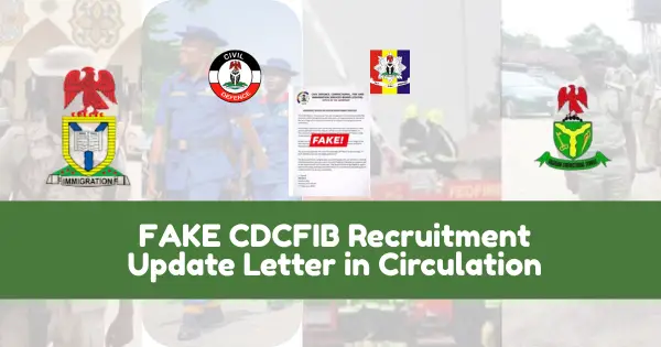 FAKE CDCFIB Recruitment Update Letter in Circulation (February 2026)
